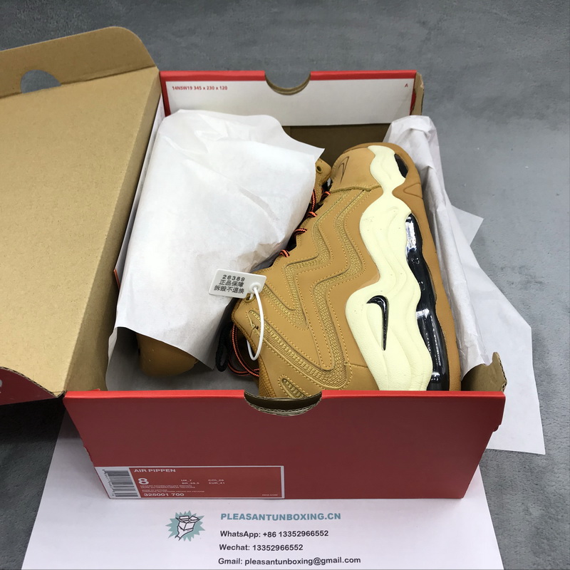 Authentic Nike Air More Uptempo Shoes 2.0 Wheat 